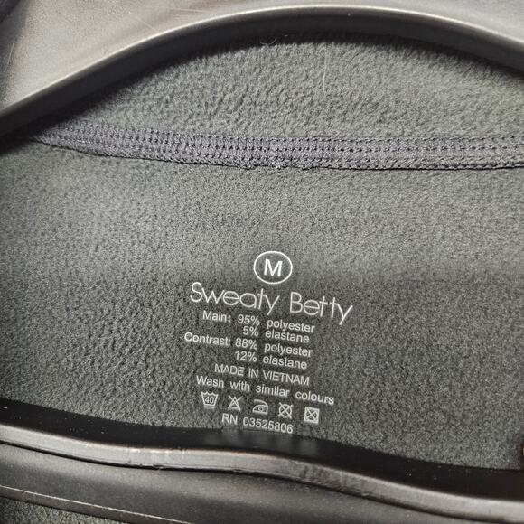 Sweaty Betty Hoodie Gray and Black Full Zip Stretch Activewear Training Lounge - Picture 5 of 7